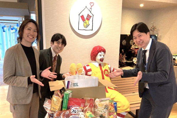  マクドナルドハウス 食品・生活用品をお届け     